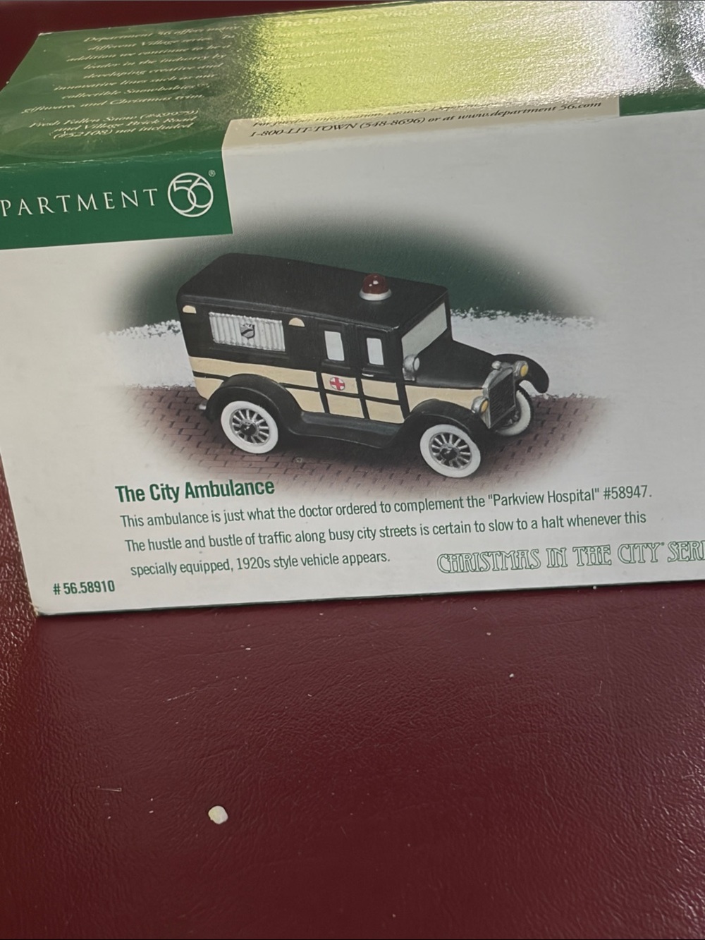 Department 56 Christmas in the City “Ambulance”
